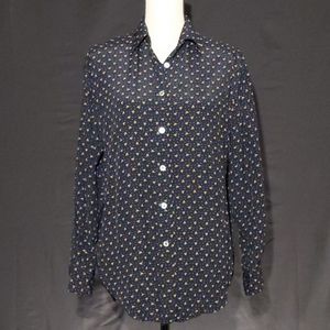 Banana Republic Floral Button Up Blouse